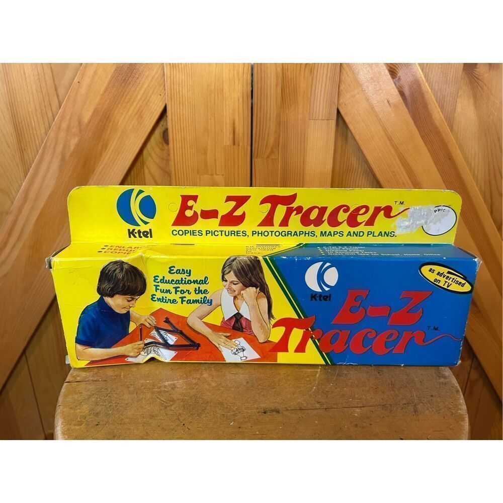VINTAGE 1974 E-Z TRACER KIT K-TEL USA MADE ORIGINAL BOX #MI-868 (8530)